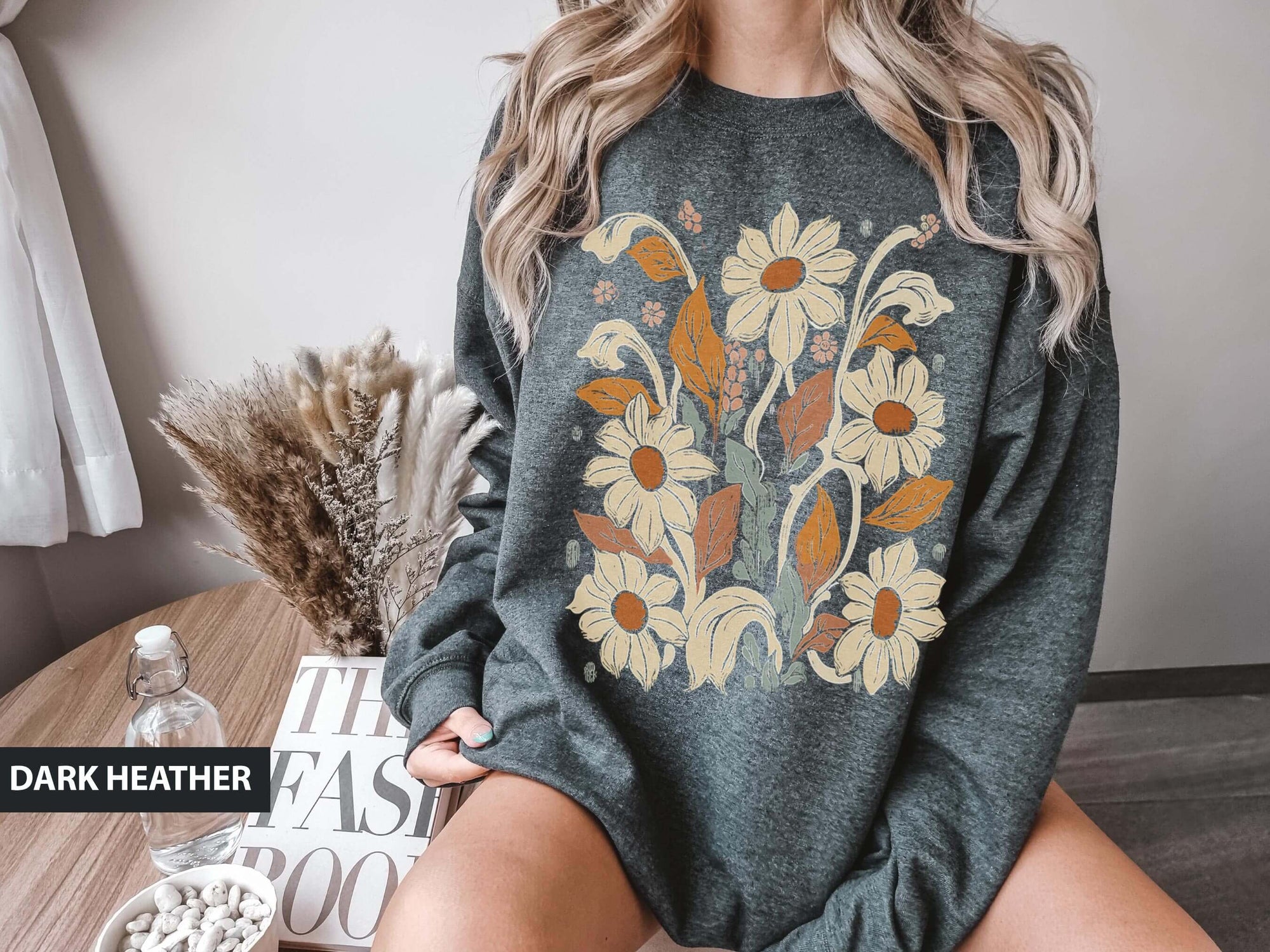 Deco Retro Wildflowers Sweatshirt